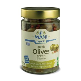 Green Olives w/ Pink Peppercorns - Organic 6x205g