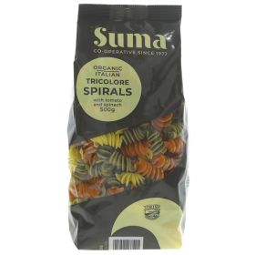 Tricolore Spirals Pasta - Organic 12x500g