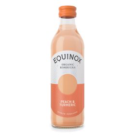 Kombucha Peach & Turmeric (Bottle)  - Organic 12x275ml