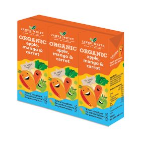 Kids Apple,Mango & Carrot Juice Drink - Organic 8x(3x200ml)
