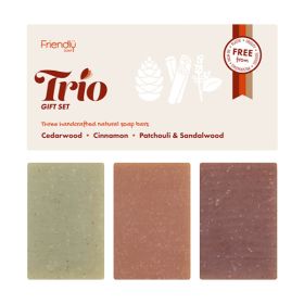 Trio Gift Set - Cedarwood, Cinnamon, Patchouli & Sandalwood 1x(3x95g)