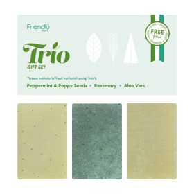 Trio Gift Set - Peppermint & Poppy Seed, Rosemary, Aloe Vera 1x(3x95g)