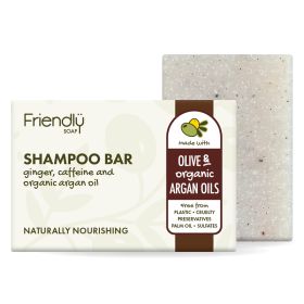 Olive Oil Shampoo Bar - Ginger, Caffeine & Organic Argan Oil 6x95g