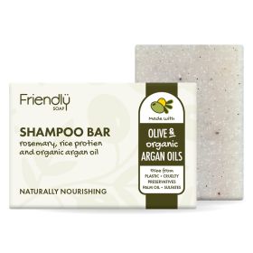 Olive Oil Shampoo Bar - Rosemary, Rice Protein & Argan Oil 6x95g
