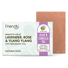 Olive Oil Soap Bar - Lavender, Rose, Ylang Ylang 6x95g