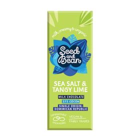 Cornish Sea Salt & Lime Milk Chocolate Mini Bars - Organic 30x25g