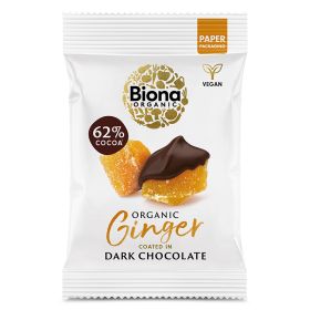 Dark Chocolate Coated Ginger - Organic 10x60g