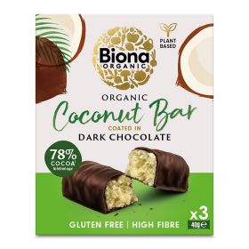 Dark Chocolate Coconut Bar Multipack - Organic 10x120g