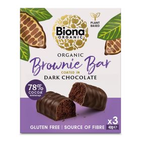 Dark Chocolate Brownie Bar Multipack - Organic 10x120g
