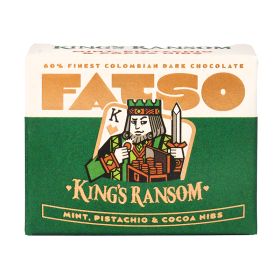 Kings Ransom 60% Dark Chocolate - Mint & Pistachio 27x40g