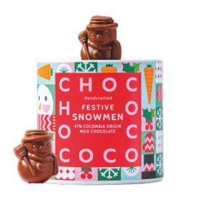47% Colombia Milk Chocolate Mini Snowmen Tube 12x100g