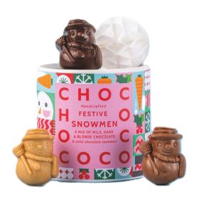 Assorted Chocolate Snowmen Shapes 12x100g
