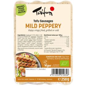Tofu Mild Peppery Sausages - Organic 6x250g