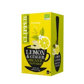 Lemon & Ginger Organic Fusion Tea Bags 4x20bags