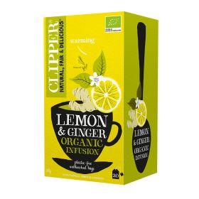 Lemon & Ginger Organic Fusion Tea Bags 4x20bags
