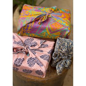 Recycled Sari Giftwrap - Set of 4 1x1