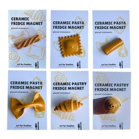 Handmade Ceramic Foodie Magnets - Mixed Case 6x1