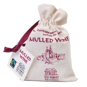 Mulled Wine Spices in Calico Bag (4 sachets) 10x112g