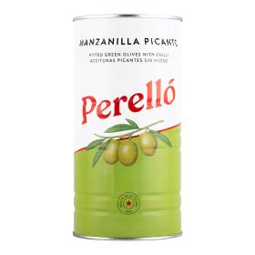 Pitted Manzanilla Picante Olives 6x600g