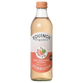 Kombucha Pink Grapefruit & Guava (Bottle)  - Organic 12x275m