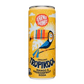 Tropikool Mango & Passionfruit Soda Can - Organic 24x250ml