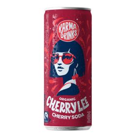 Cherry Lee Cherry Soda Can - Organic 24x250ml