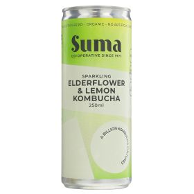 Elderflower & Lemon Kombucha - Organic 24x250ml