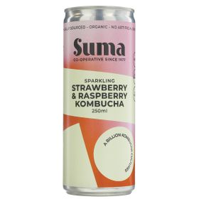 Strawberry & Raspberry Kombucha - Organic 24x250ml