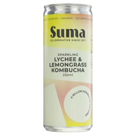 Lychee & Lemongrass Kombucha - Organic 24x250ml