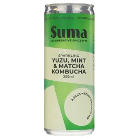 Yuzu Mint & Matcha Kombucha - Organic 24x250ml