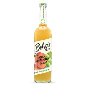 Peach and White Grape Cordial 6x500ml