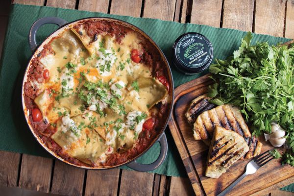 Vegan Smoked Aubergine and Nduja Lasagne recipe