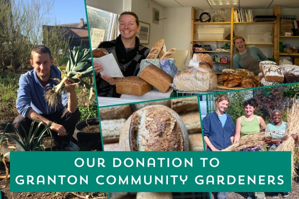 A selection of photos showing members of Granton Community Gardeners 