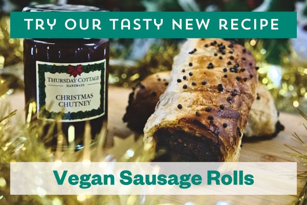 Delicious vegan sausage rolls